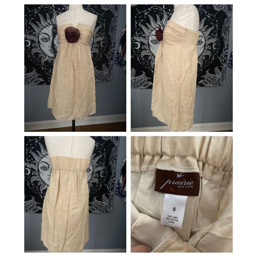 Prairie strapless empire dress Small